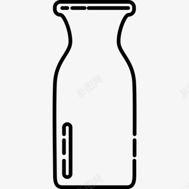 蓝瓶子瓶子空瓶子牛奶瓶图标图标