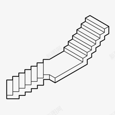 楼梯间上升楼梯图标图标