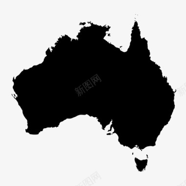 国家澳大利亚地图岛屿墨尔本图标图标