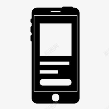 iPhone模板移动产品页面应用程序电子商务图标图标