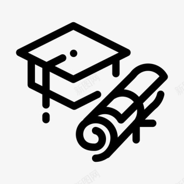 学术教育学习图标图标