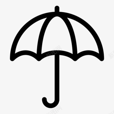雨伞下雨图标图标