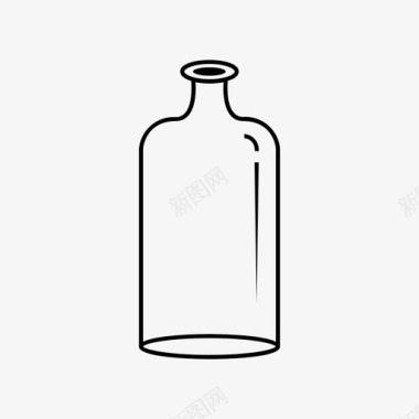 瓶子容器玻璃图标图标