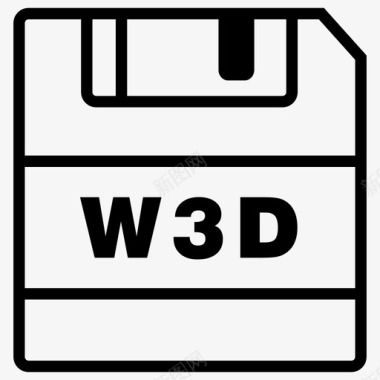 保存w3d文件保存图标图标
