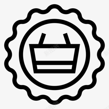 搜索引擎优化购物车徽章购买电子商务图标图标