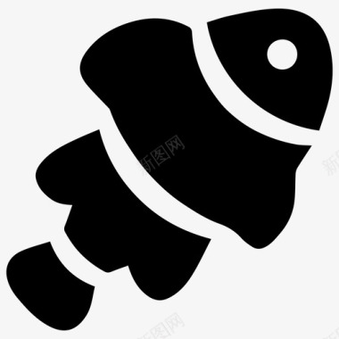 鱼动物小丑鱼图标图标