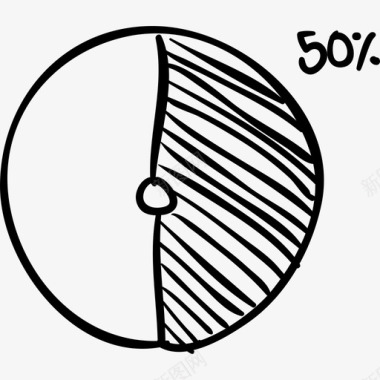 圆形图形50全素描界面图标图标