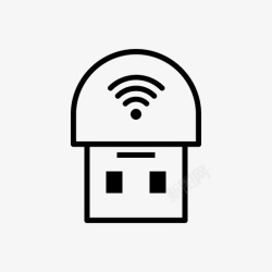 wifi接收器wifi接收器加密狗usb图标高清图片