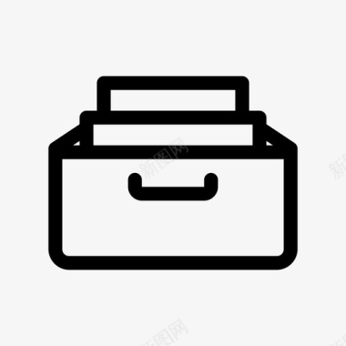 档案盒子文件图标图标