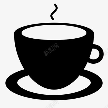 咖啡拿铁咖啡卡布奇诺图标图标