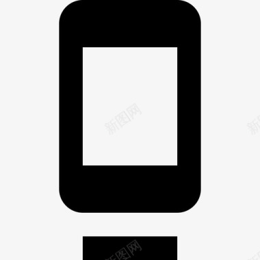 智能手机基座材料单色图标图标