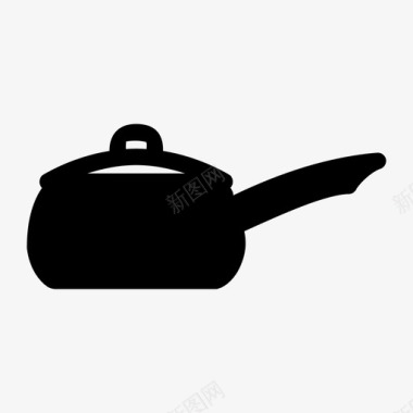 平底锅具平底锅烹饪煎锅图标图标