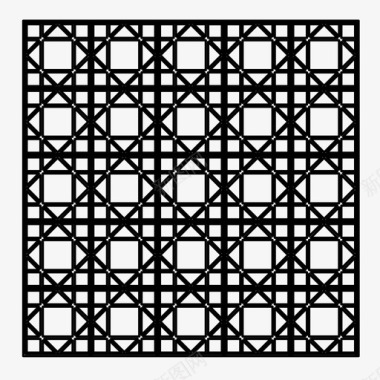 几何科技纹理图案阿拉伯式建筑陶瓷装饰图标图标