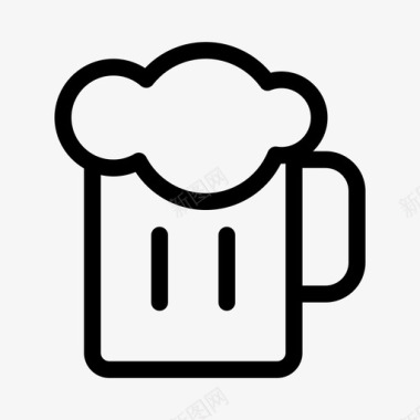 啤酒下班后酒精图标图标
