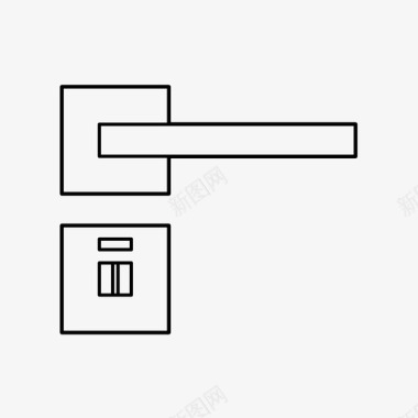 把手矢量图门把手关回家图标图标