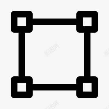 方形背景板范围调整大小形状图标图标