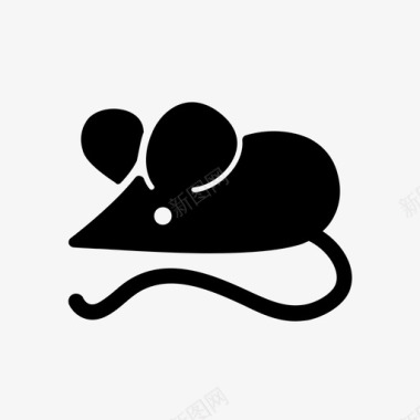 固体老鼠动物实验图标图标