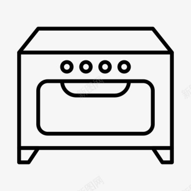 烹饪烤箱烹饪厨房图标图标