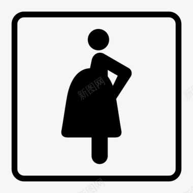 怀孕怀孕婴儿女性图标图标
