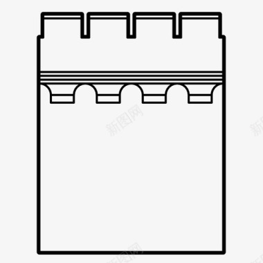通话堡垒墙片建筑城堡图案图标图标