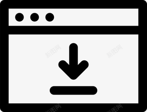下载标志浏览器计算机数据图标图标