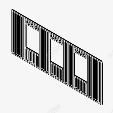 破旧的墙体图片墙体结构建筑木工图标图标