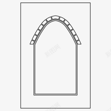历史特点拱门建筑历史图标图标