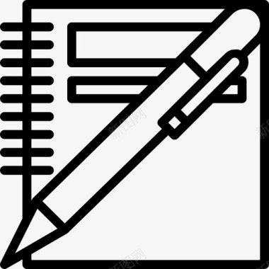 采购产品笔记本和钢笔笔记本和钢笔记事本图标图标