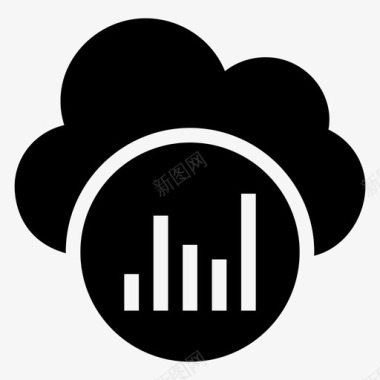 分析矢量图云图表分析业务图标图标