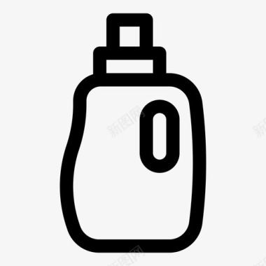 漂白剂瓶子家用化学品图标图标