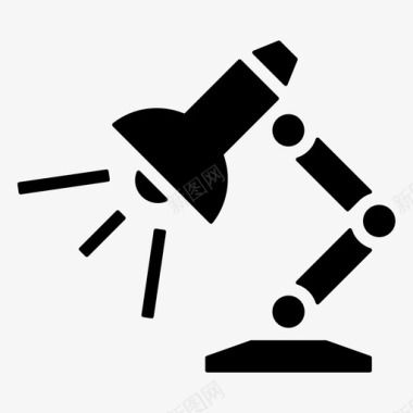 矢量标志马标识阅读灯台灯灯图标图标