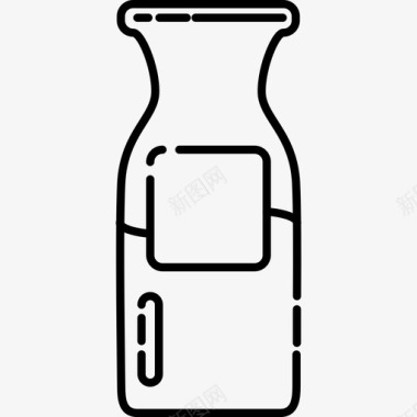 奶瓶标签瓶饮料牛奶瓶图标图标