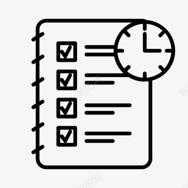 时间管理截止日期计划图标图标
