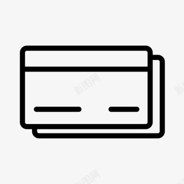 信用卡支付信用卡帐单借记卡图标图标