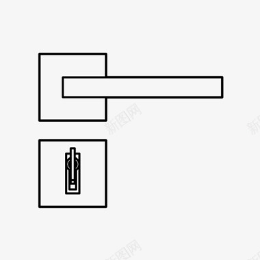 开大门门把手关回家图标图标