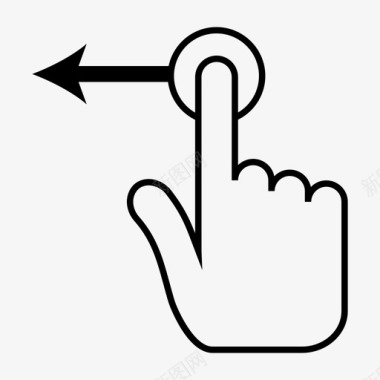 向左旋转向左滑动电话滑动图标图标