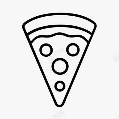 披萨快餐意大利香肠图标图标
