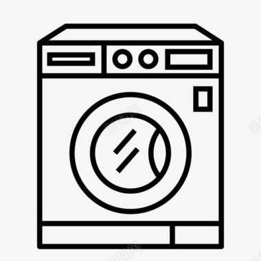 洗衣机洗衣机电子产品图标图标
