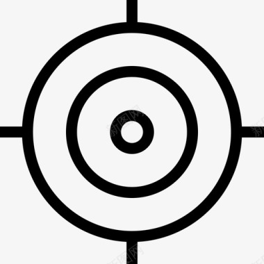 网格目标十字线狩猎图标图标