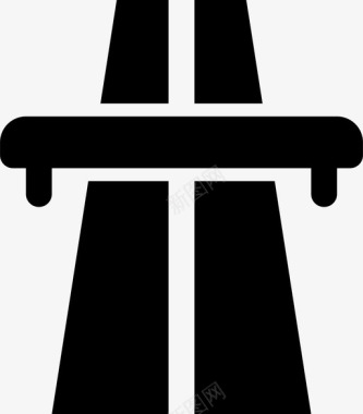 道路路桥旅行图标图标