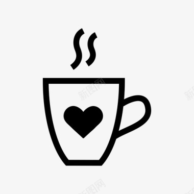 可爱咖啡杯可爱的杯子咖啡杯饮料图标图标