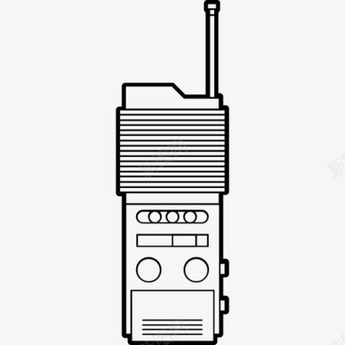 收音机矢量对讲机频道通讯图标图标