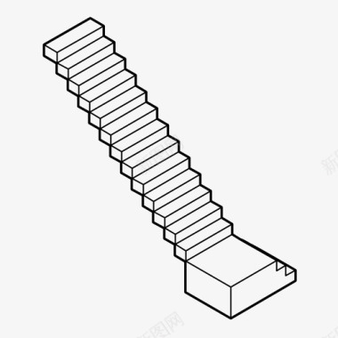 楼梯分类楼梯间上升楼梯图标图标