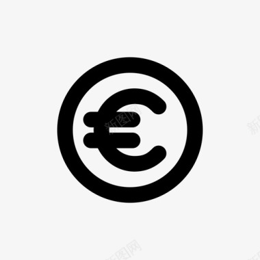 火焰欧元图标欧元欧元货币欧元符号图标图标