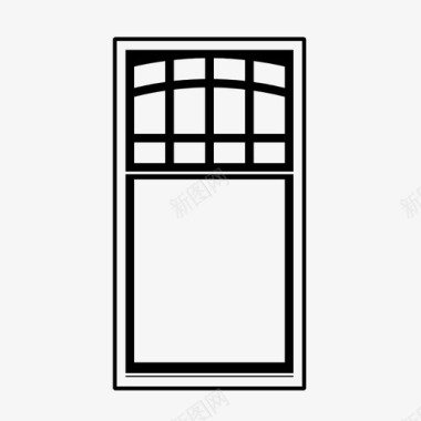 玻璃窗设计窗口框架玻璃窗图标图标