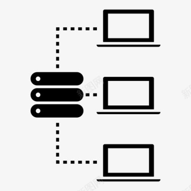 计算机鼠标服务器数据库网络图标图标