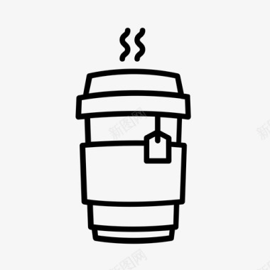 外卖茶咖啡杯子图标图标