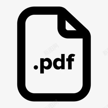 PDF文件格式pdf文件文档扩展名图标图标