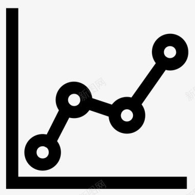 线图数据报告增长图图标图标