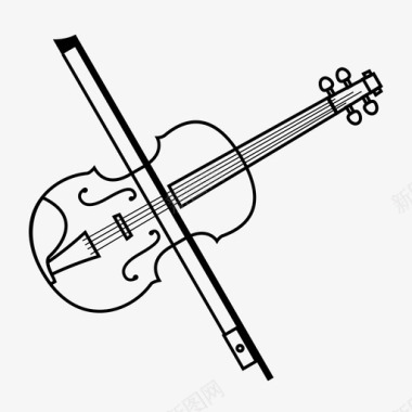 小提琴音乐乐器图标图标